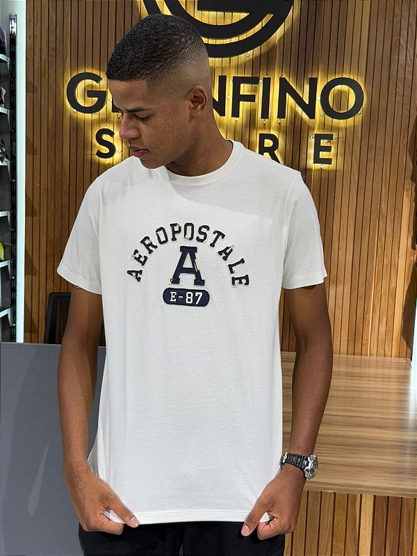 Camiseta Aeropostale Bege 871101158