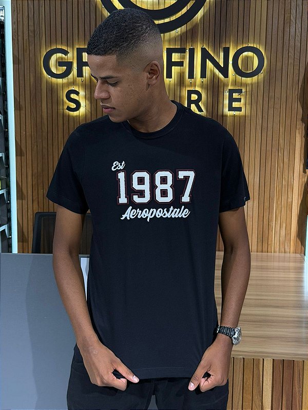 Camiseta Aeropostale Preta 8790150