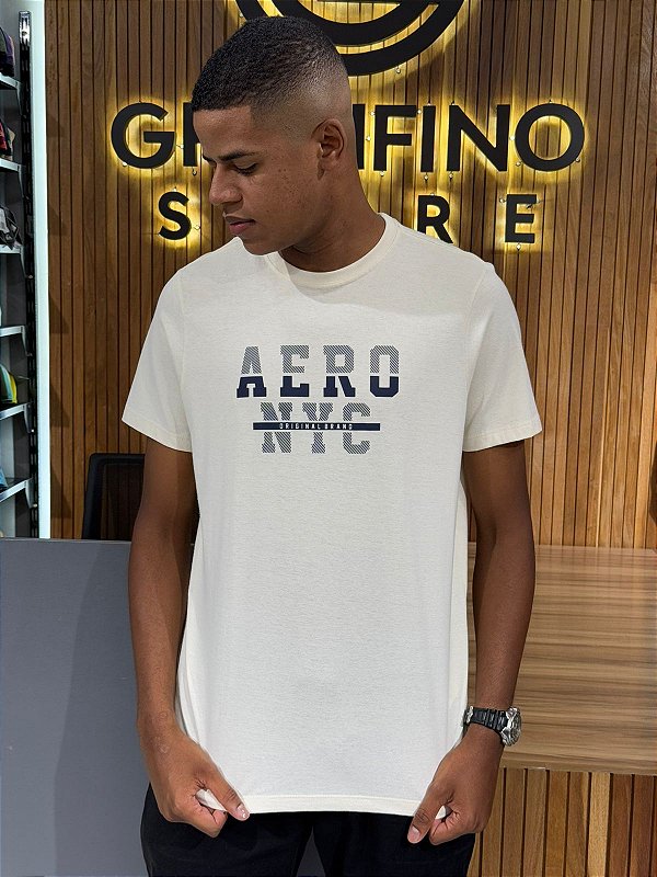 Camiseta Aeropostale Bege 87901250
