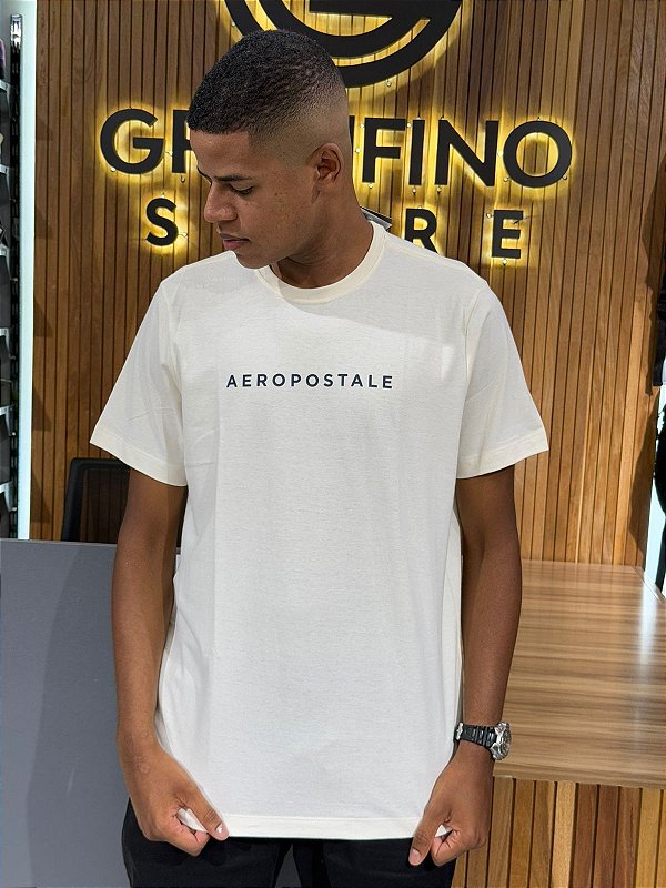 Camiseta Aeropostale Bege 8790103
