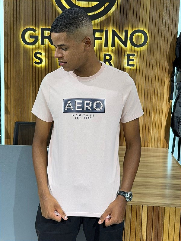 Camiseta Aeropostale Rosa 871101196