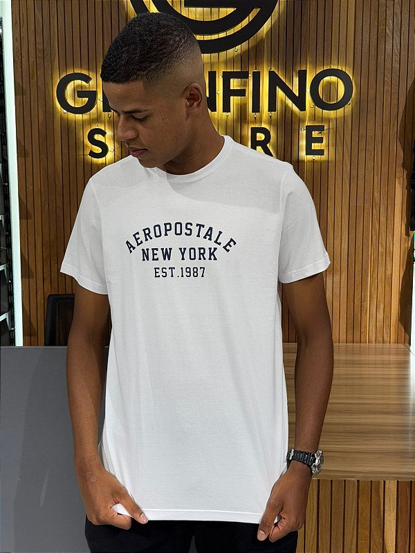 Camiseta Aeropostale Branca 871101189