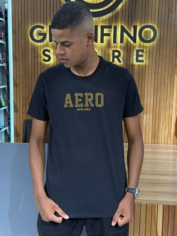 Camiseta Aeropostale Preta 871101182