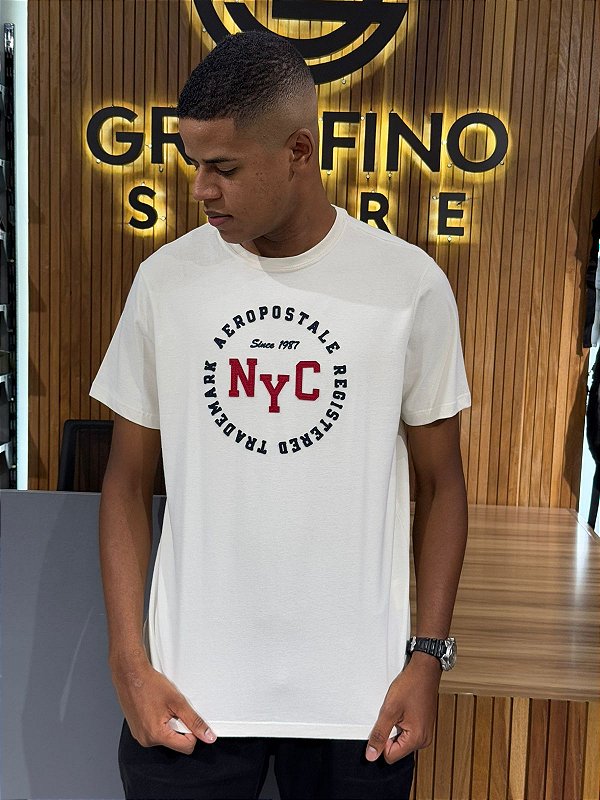 Camiseta Aeropostale Creme 871101159