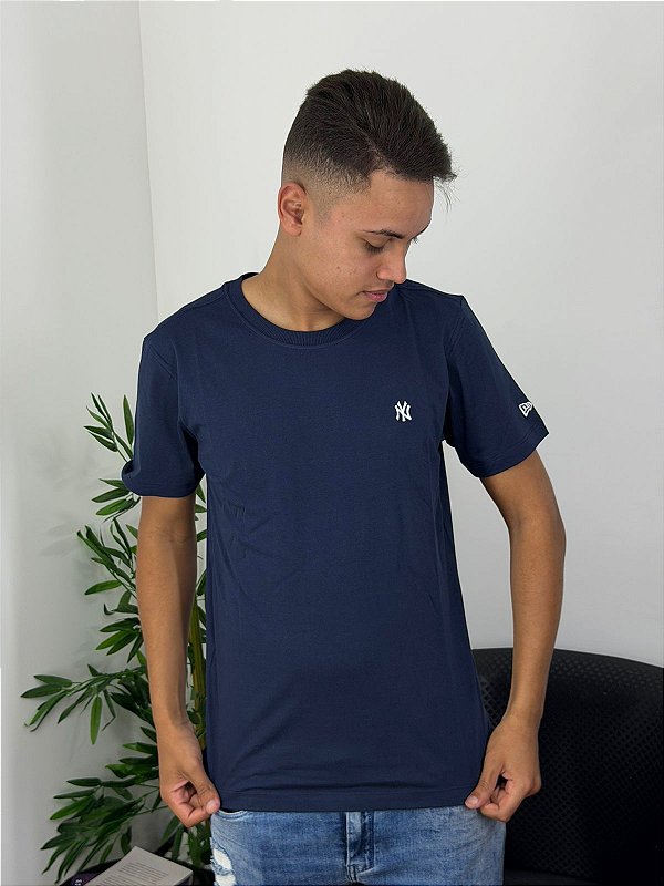 Camiseta New Era NY Bordado Marinho MBPERTSH011