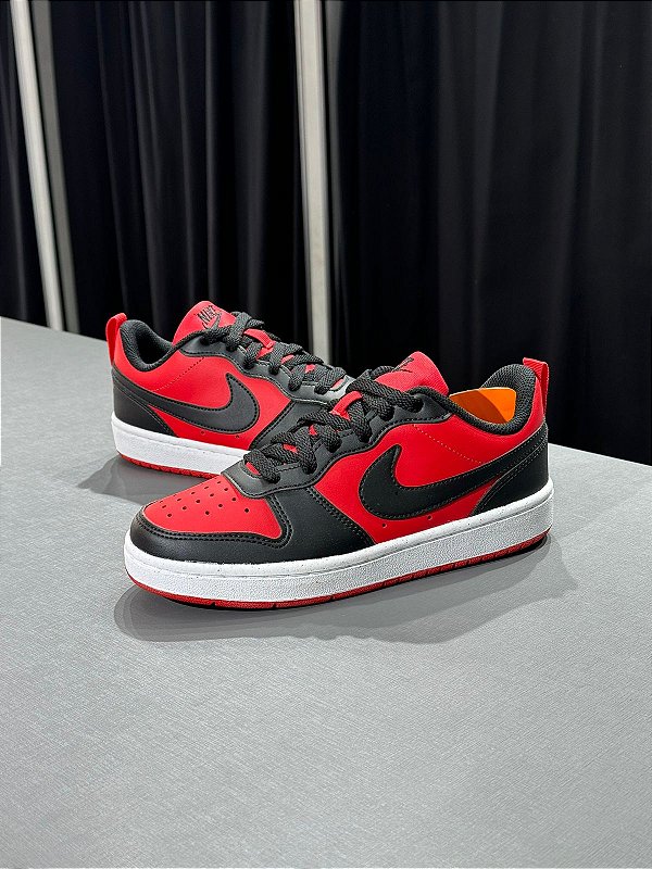 Tênis Nike Borough Low Vermelho e Preto