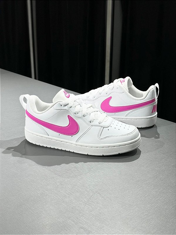 Tênis Nike Borough Low Wht/Pink