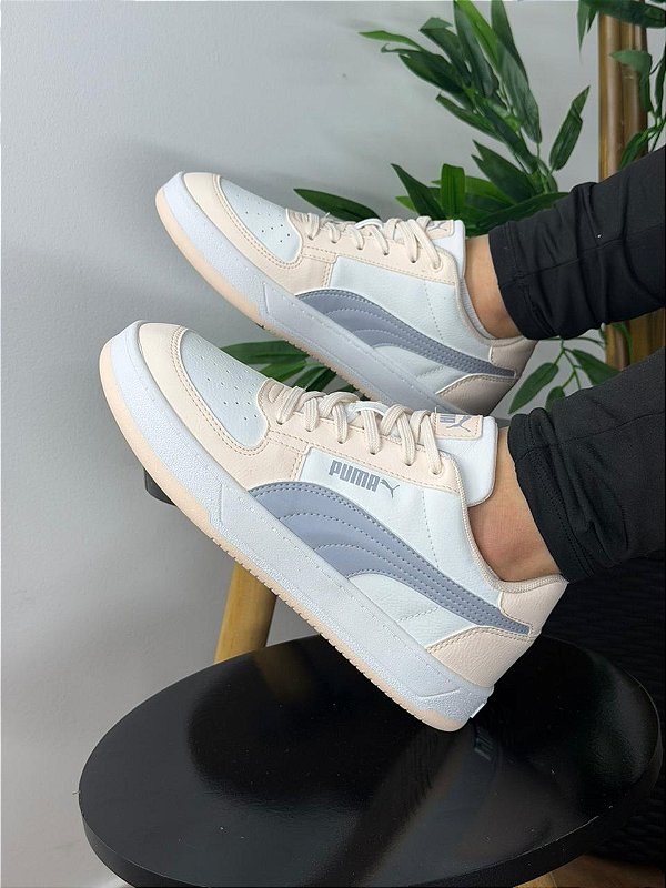 Tênis Puma Caven 2.0 Branco e Rose com Cinza 39752226