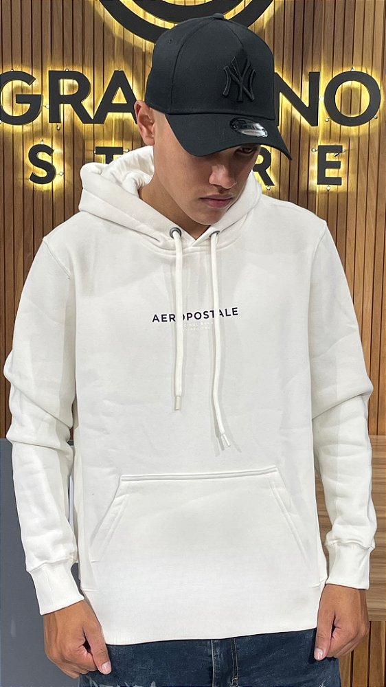 Moletom Canguru Aeropostale Off-White 87126014