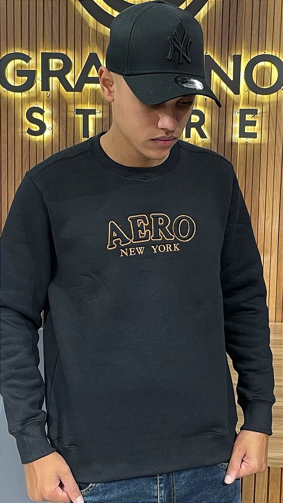 Moletom Careca Aeropostale Platinum Preto 87120810