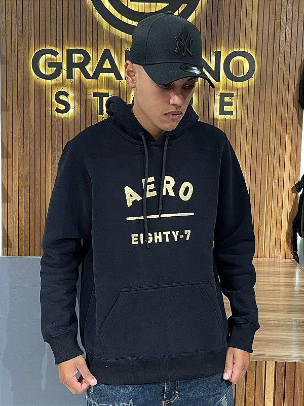 Moletom Canguru Aero Preto 87106030
