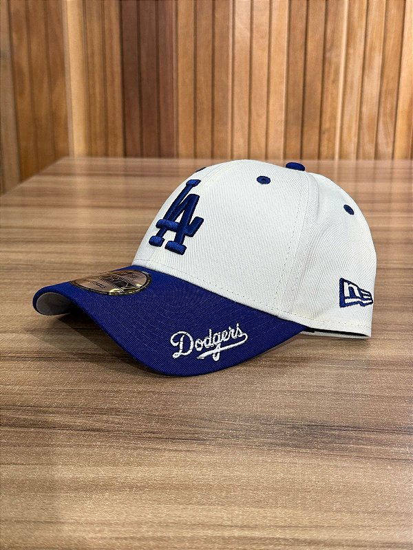Boné New Era LA Dodgers Off White e Royal MBI25BON095