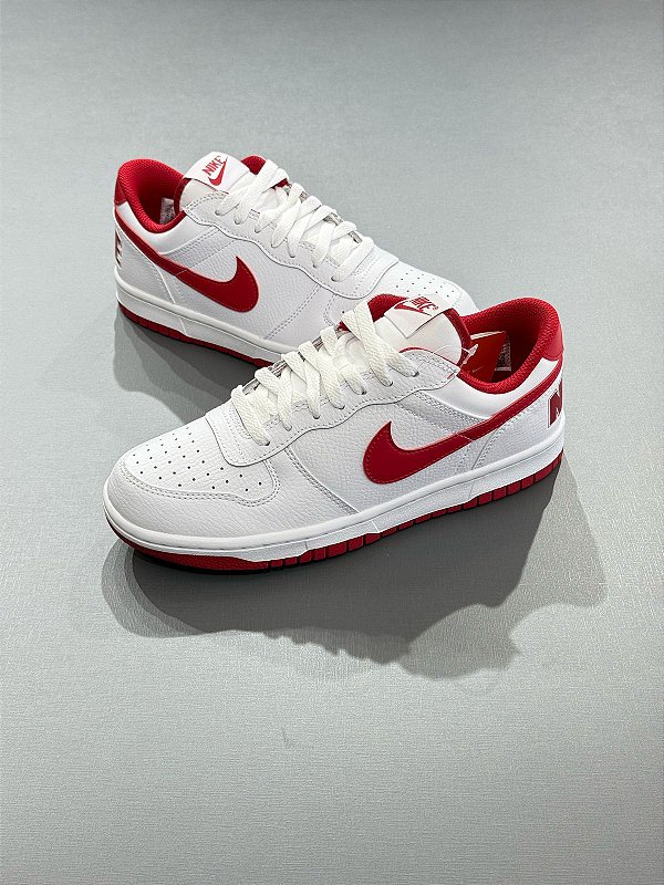 Tênis Nike Big Low  Branco e Vermelho