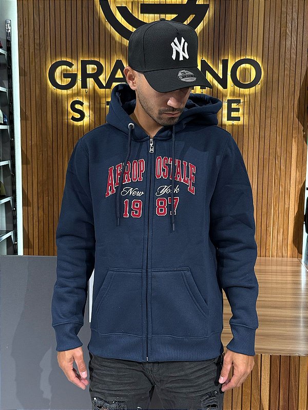 Moletom Aberto Ziper Aeropostale Marinho 87120730