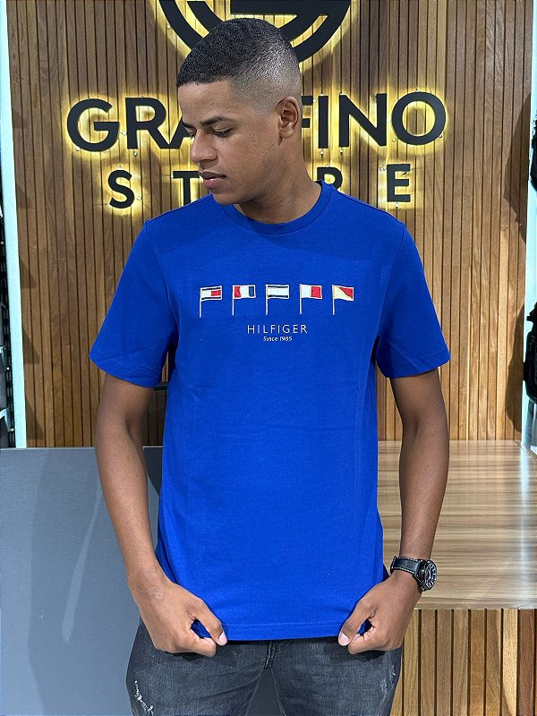 Camiseta Tommy Hilfiger Azul Royal THMW0MW38616