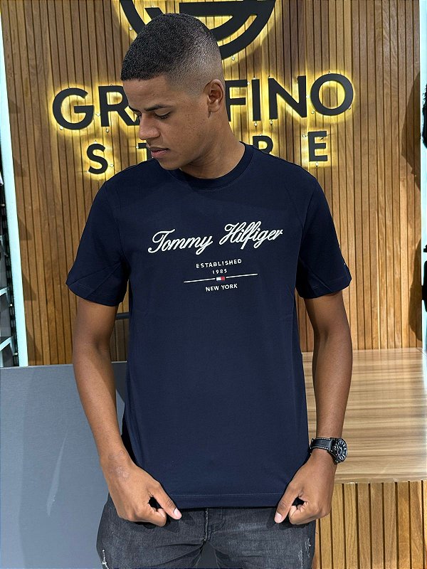 Camiseta Tommy Hilfiger Azul Marinho THMW0MW33691