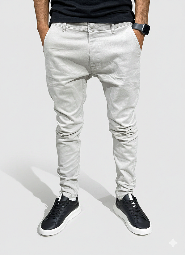 Calça City Denim Alfaiataria Color Areia 2520004