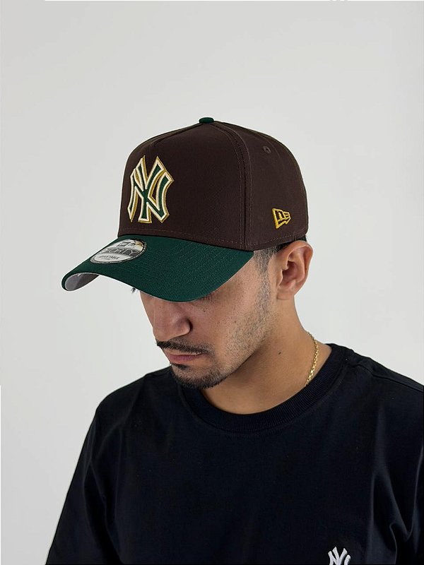 Bone New Era NY Yankees Marrom e Verde 60766753