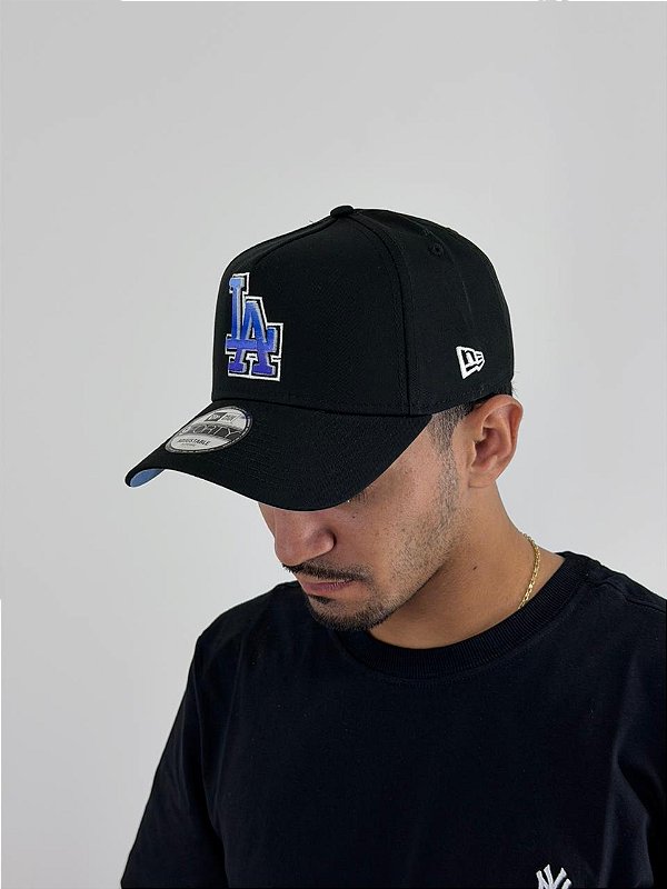 Bone New Era LA Dodgers Preto e Azul Bebe 60766764