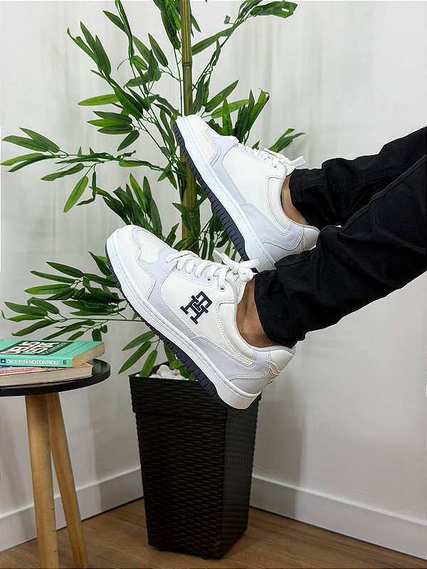 Tênis Tommy Hilfiger Basket 2C Branco FM04822