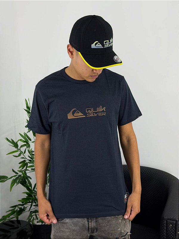 Camiseta Quiksilver Gradiente Broken Type Marinho Q471A1049