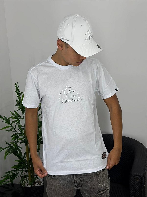 Camiseta Quiksilver Omni Chrome Line Branca Q471A1055