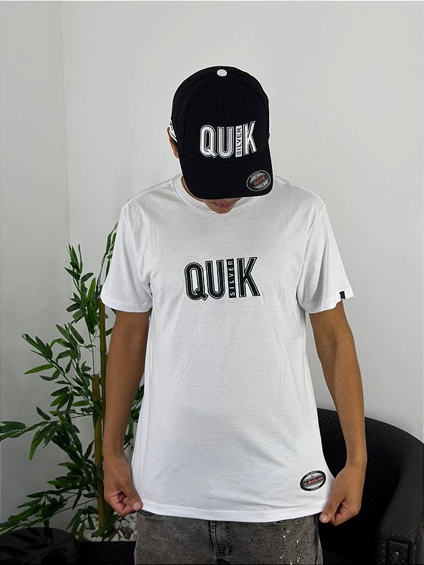 Camiseta Quiksilver Plus Size Emb Quik Outdoor Branca Q471P1046