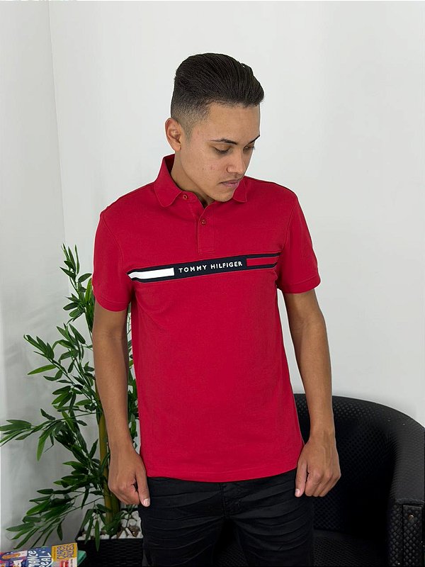 Polo Tommy Hilfiger Vermelha THMW0MW38130