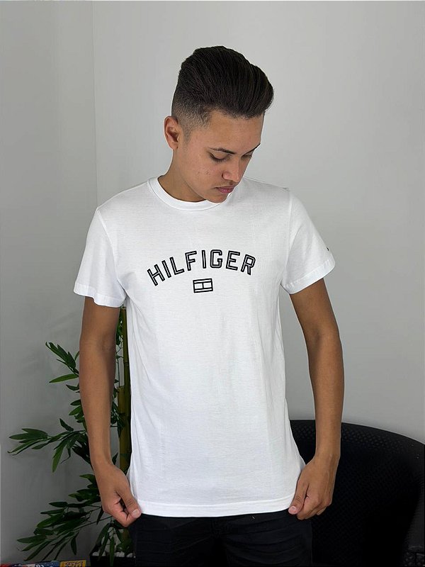 Camiseta Tommy Hilfiger Branca ABMW0MW39357