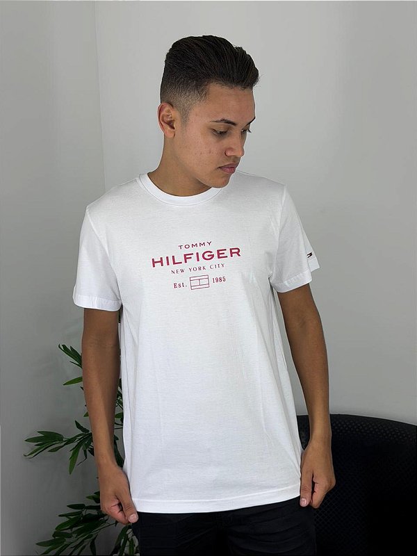 Camiseta Tommy Hilfiger Branca ABMW0MW40002