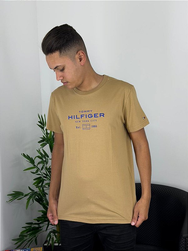 Camiseta Tommy Hilfiger Marrom ABMW0MW40002