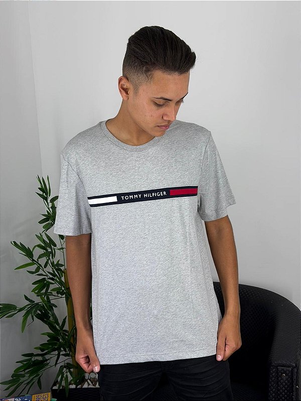 Camiseta Tommy Hilfiger Cinza Mescla THMW0MW36498