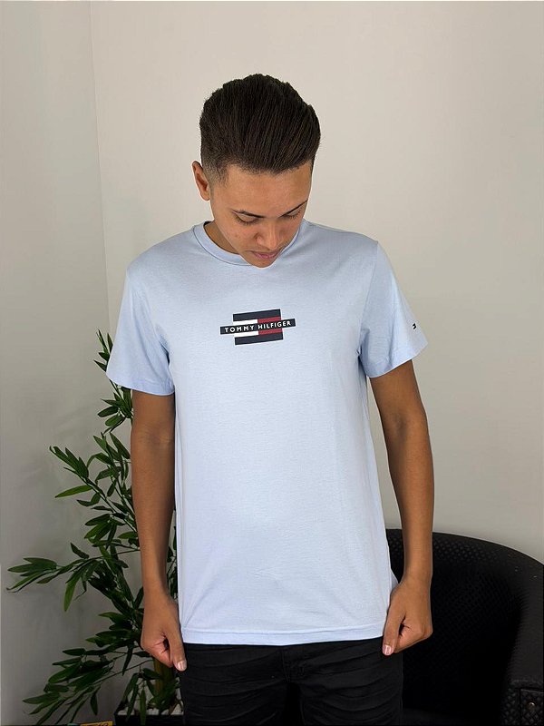 Camiseta Tommy Hilfiger Azul Bebê ABMW0MW38636
