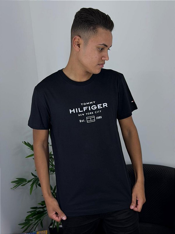 Camiseta Tommy Hilfiger Preta ABMW0MW40002