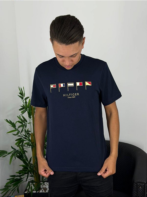 Camiseta Tommy Hilfiger Azul Marinho THMW0MW38616