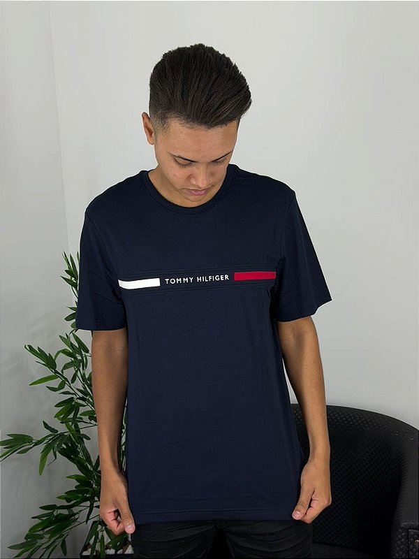 Camiseta Tommy Hilfiger Azul Marinho THMW0MW36498
