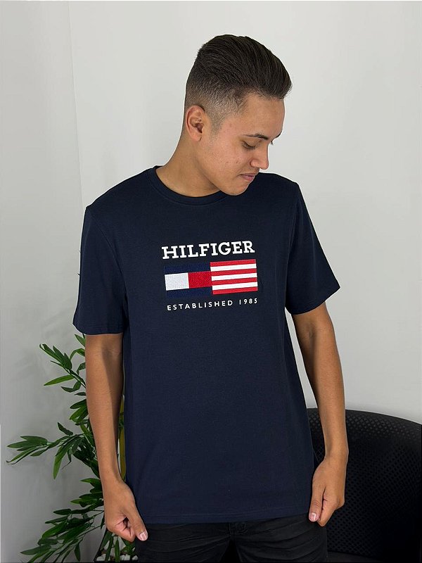 Camiseta Tommy Hilfiger Azul Marinho THMW0MW39843