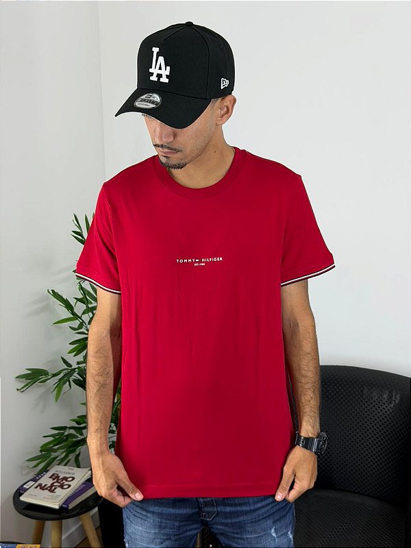Camiseta Tommy Hilfiger Vermelha MW32584