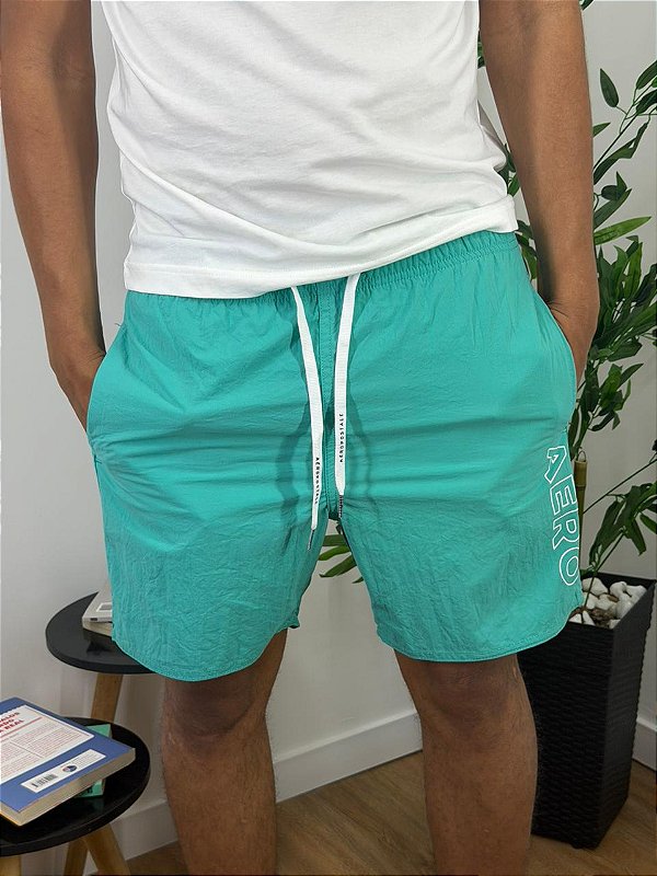 Bermuda Tactel Aero Verde Água 8792802