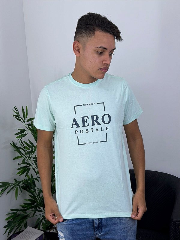 Camiseta Aeropostale Silkada Azul Água 87130167