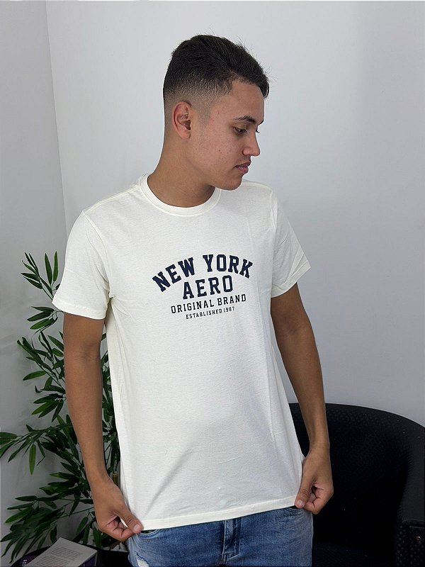 Camiseta Aeropostale Silcada Creme 87130168