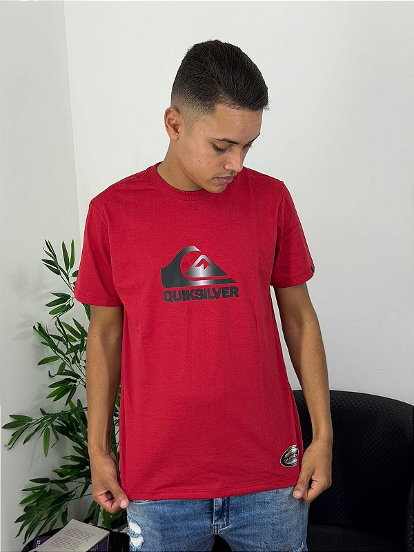 Camiseta Quiksilver Soft Hologram Vermelha Q471A1054