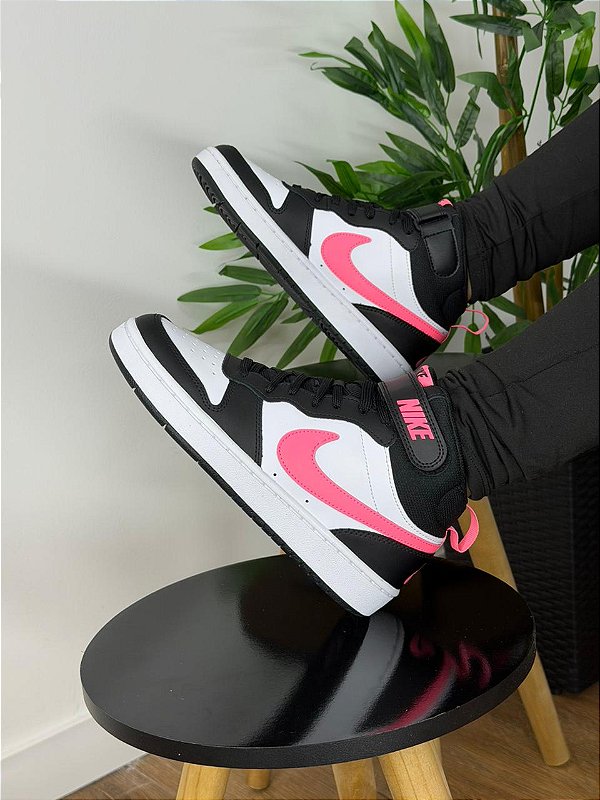 Tênis Nike Court Borough MID 2 BLK/SUNSET CD7782-005