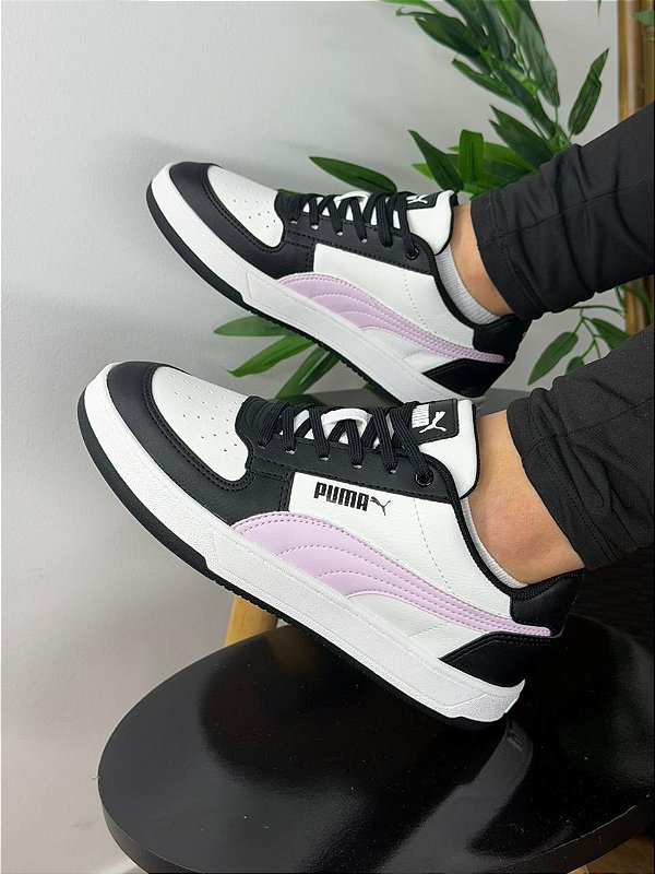 Tenis Puma Caven 2.0 Wns Preto, Branco e Rosa 397522-24