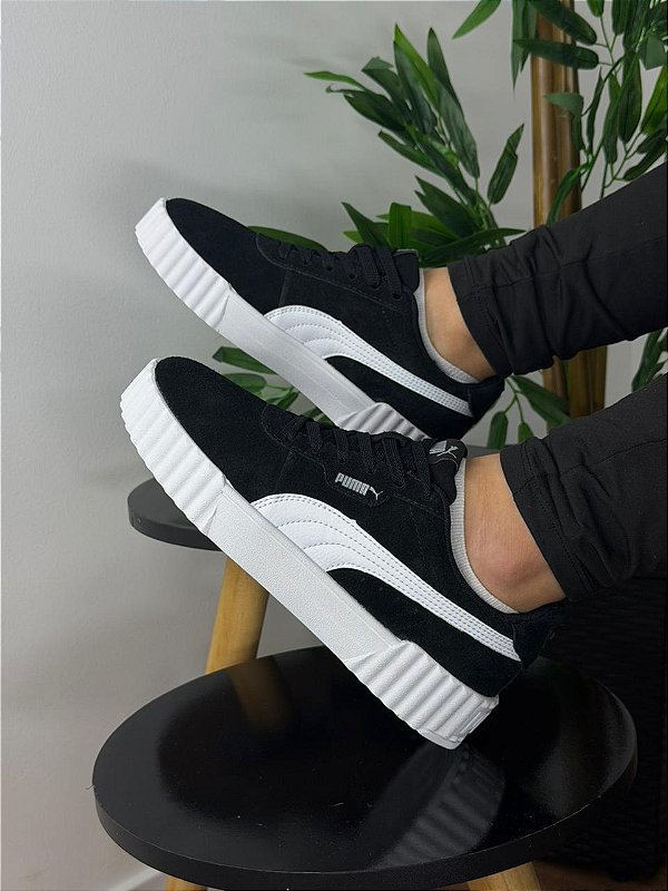 Tenis Puma Carina 3.0 Preto e Branco 405899-51