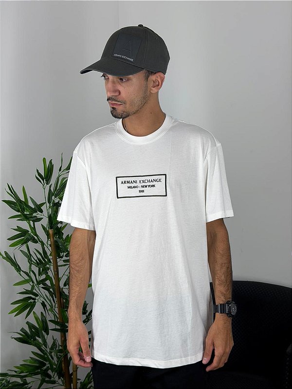 Camsieta Armani Exchange Branca XM000552AF103562U0009