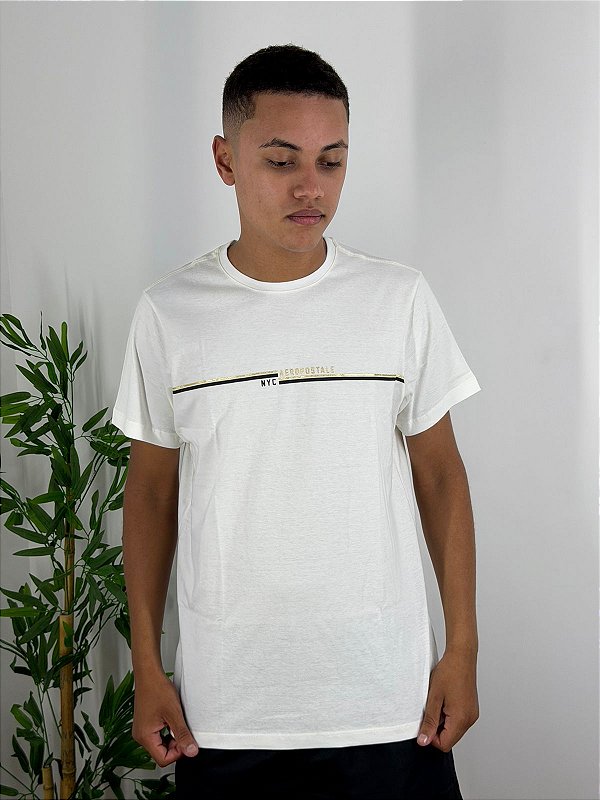Camiseta Aeropostale Platinum Branca 871401110