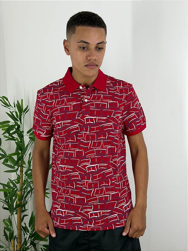 Polo Tommy Hilfiger Vermelha MW42757