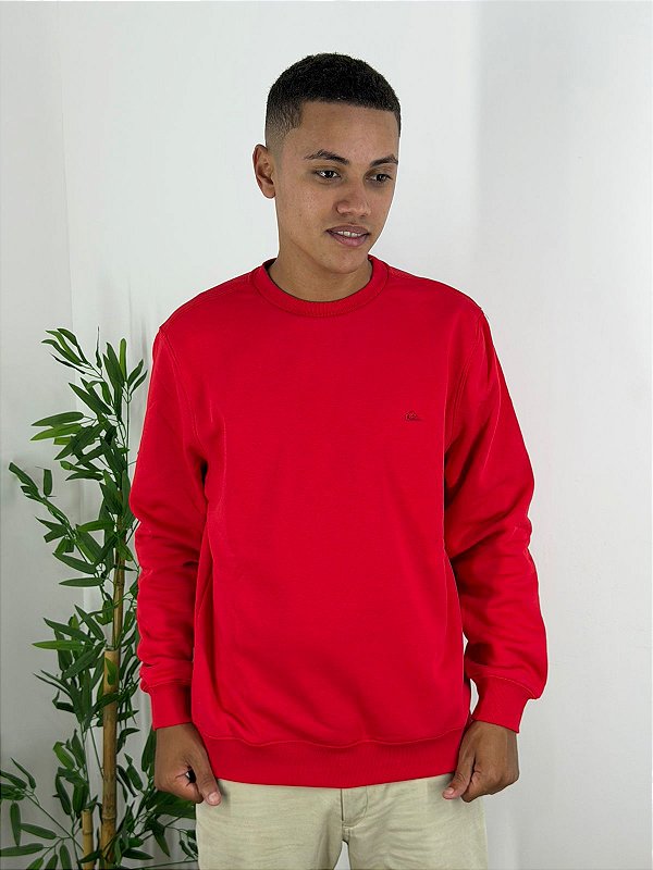 Moletom Quiksilver Care Emb Vermelho Q423A0046