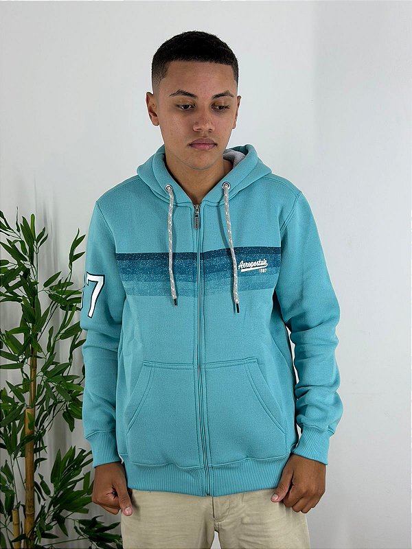 Moletom Aeropostale Aberto Azul 8740708
